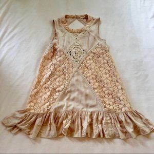 ILLA ILLA Crocheted Boho-Style Dress Size Small